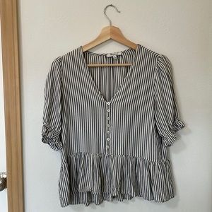 Madewell 3/4 sleeve blouse, XS